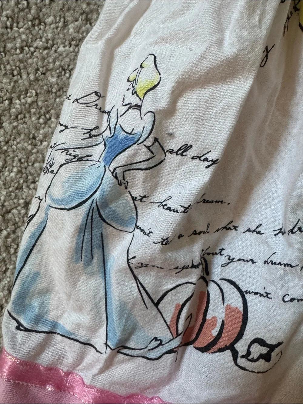 Custom Pink Ruffle Sleeve Disney Princess Sundress